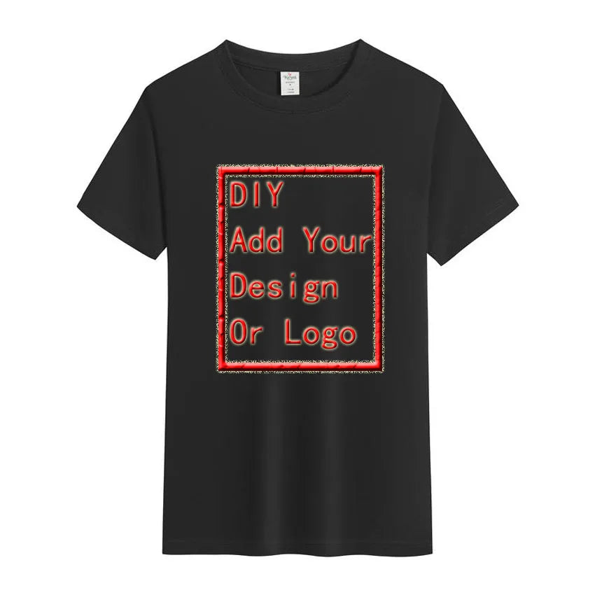 Summer Men's Short Sleeved T-shirt 90s T Shirt Paris  Printed High-Quality Cotton Solid Color Fashion Casual Cool Women/Men Tops