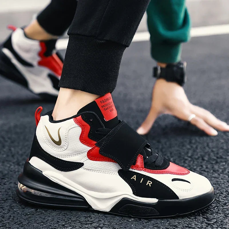 2025 Men's Brand Palm Air Cushion Basketball Boots Basket Casual Mid-Top Trendy Designer Outdoor Sports Sneakers Size Men Shoes Lizbert