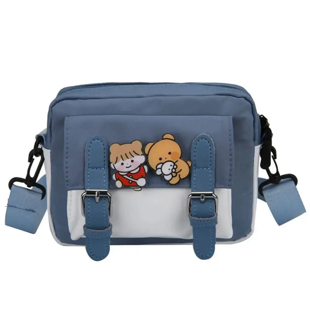 Crossbody Bag Female Cute Girl Color Matching Nylon Shoulder Bag Sling Bag Lizbert