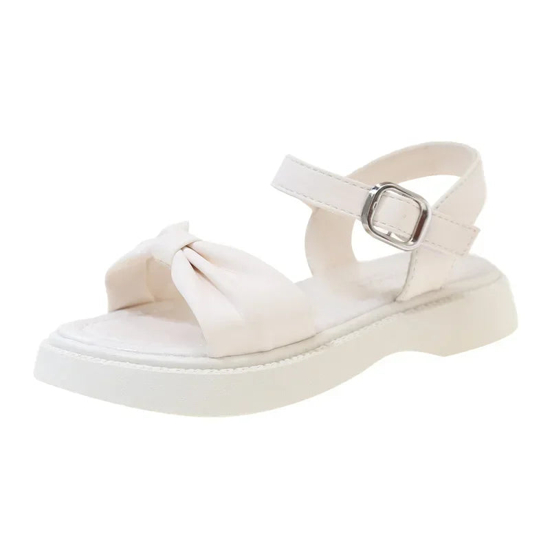Kids Sandals for Girls Summer Sweet Bowknot Princess Fashion Sandals New Versatile Children Causal Beach Shoes Open-toe Simple Lizbert
