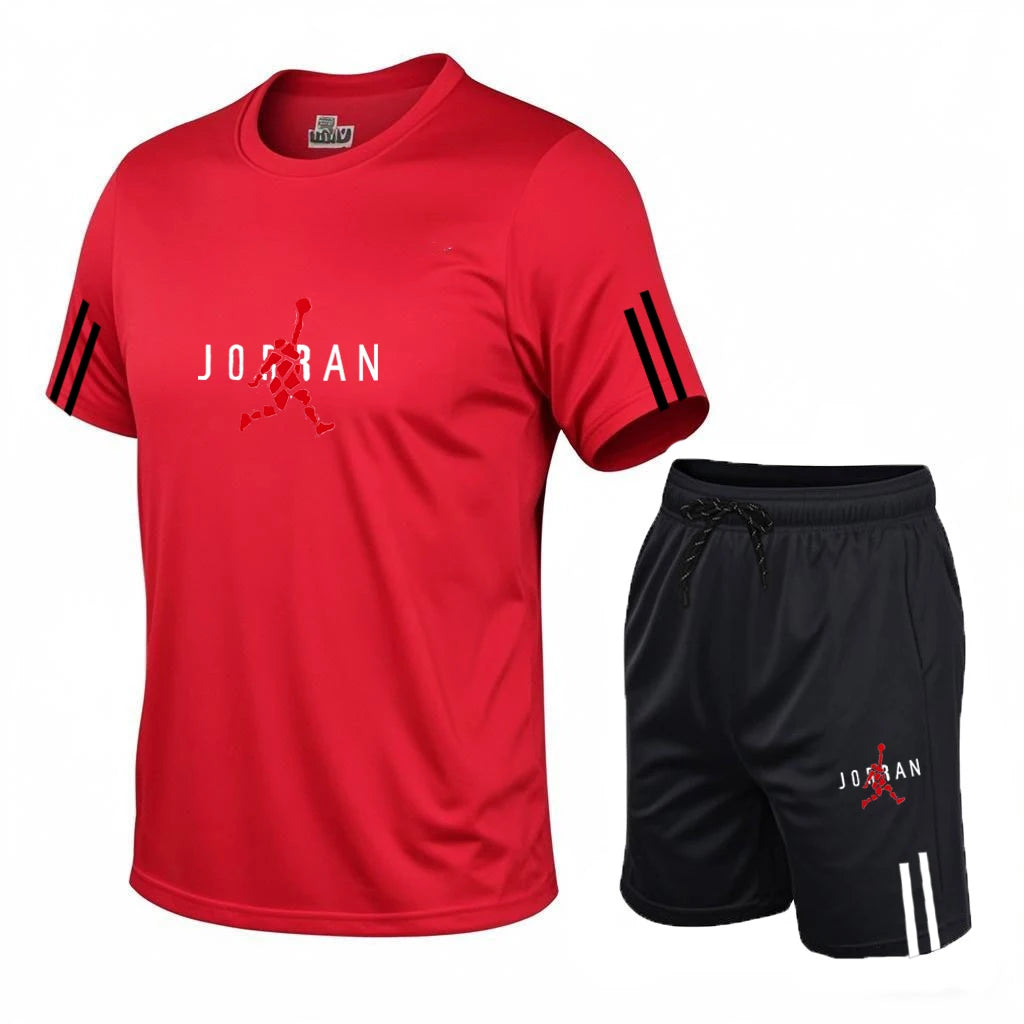 2025 Men's New High Quality Short Sleeve Shorts Set, Printed Sports Set, Men's Casual Fashion Short Sleeve Shorts Lizbert