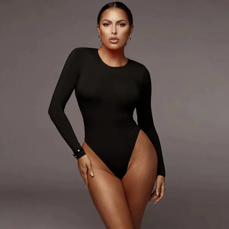 Essential Ribbed Long Sleeve Bodysuit – Seamless Fit & Layering Staple Lizbert