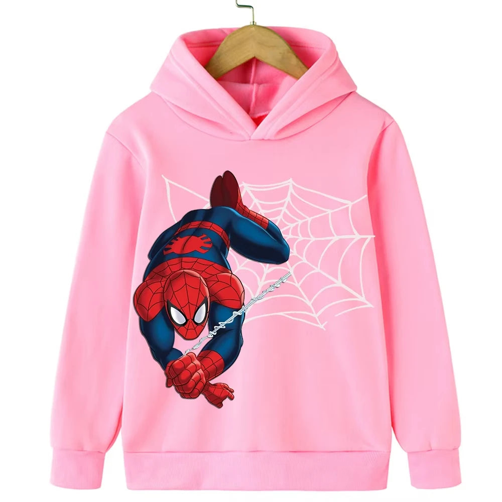 Kids Spring Autumn  Hoodies Fashion Cartoon Printing Baby Boys Clothes Boys Casual Tops Sweatshirts 2-14Years Old JW0001