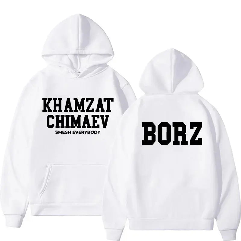 Khamzat Chimaev Logo Print Hoodies for Men Women Fashion Casual Oversized Pullovers Sweatshirts Retro Autumn/Winter Warm Hoodie Lizbert
