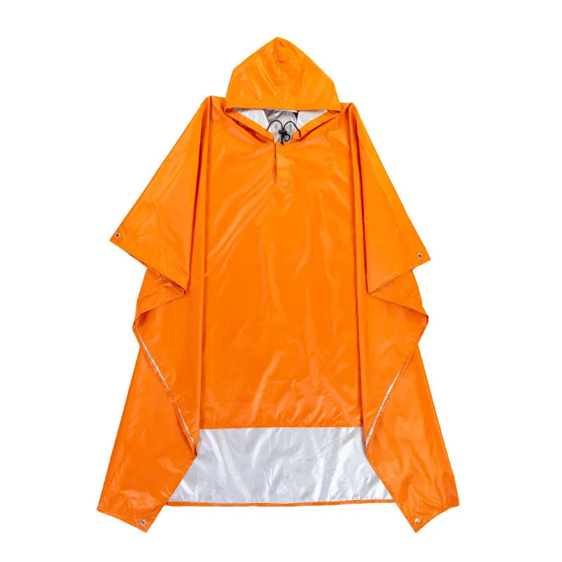 3 in 1 Waterproof Adult Long Raincoat Women Men Rain Coat Jacket Hooded Poncho for Outdoor Hiking Travel Fishing Rainwear Suit Lizbert