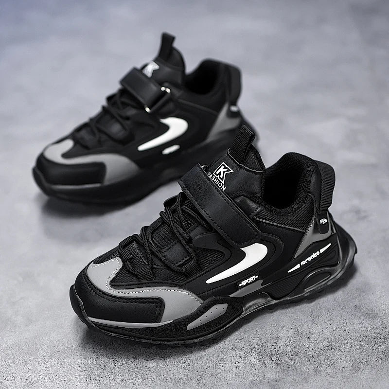 Children Casual Shoes 2025 New Deisgn PU Leather Sneakers for Kids Fashion Sports Shoes Boys Girls Comfortable Walking Shoes Lizbert