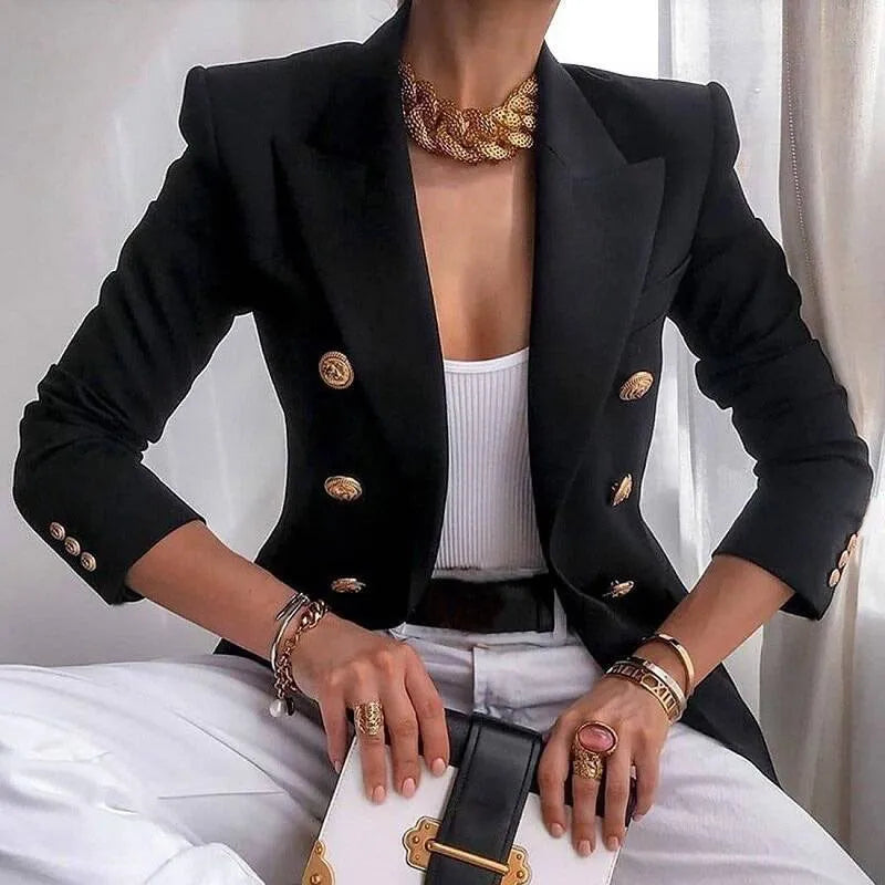 Casual Long Sleeve Blazers Femme Women Coat 2025 Fashion Jacket Outerwears Office Blazer Woman Clothes Spring Autumn Lizbert