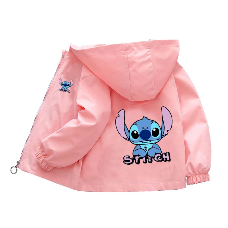 Sanrio Girls Cartoon Kuromi Cinnamoroll Jacket Hello Kitty ‌Princess Coats Spring Autumn Kids Hooded Jackets Casual Outerwear
