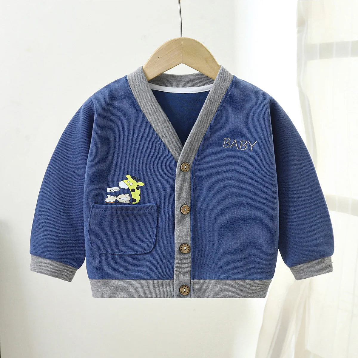 New Children Knitted Cardigan Sweater Spring Autumn Baby Boys Girls Coat Long Sleeve Outerwear Kids Clothes Fashion Clothing Lizbert