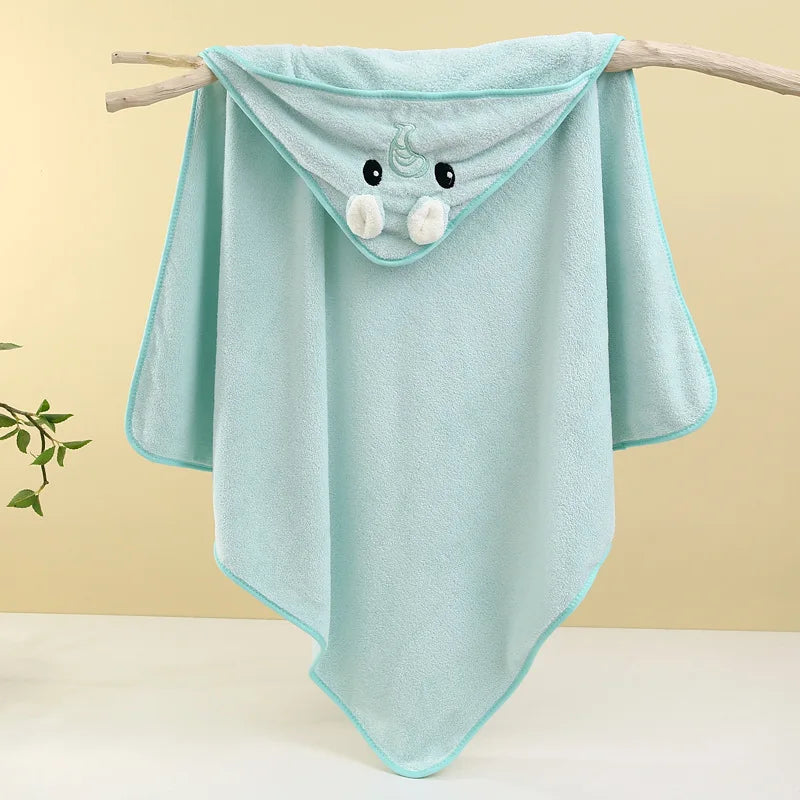 Cute Bath Towel for Baby Soft Absorbent Towel Newborn Swaddle Wrap Baby Blankets for Girls Boys Lizbert