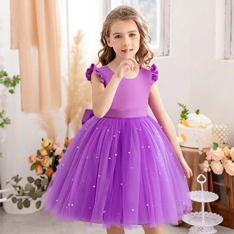 Kids Dresses for Girls Clothes Children's Clothing Fairy Princess Girls Dress Dance Wear Stage Party Lace Cosplay Costumes Lizbert