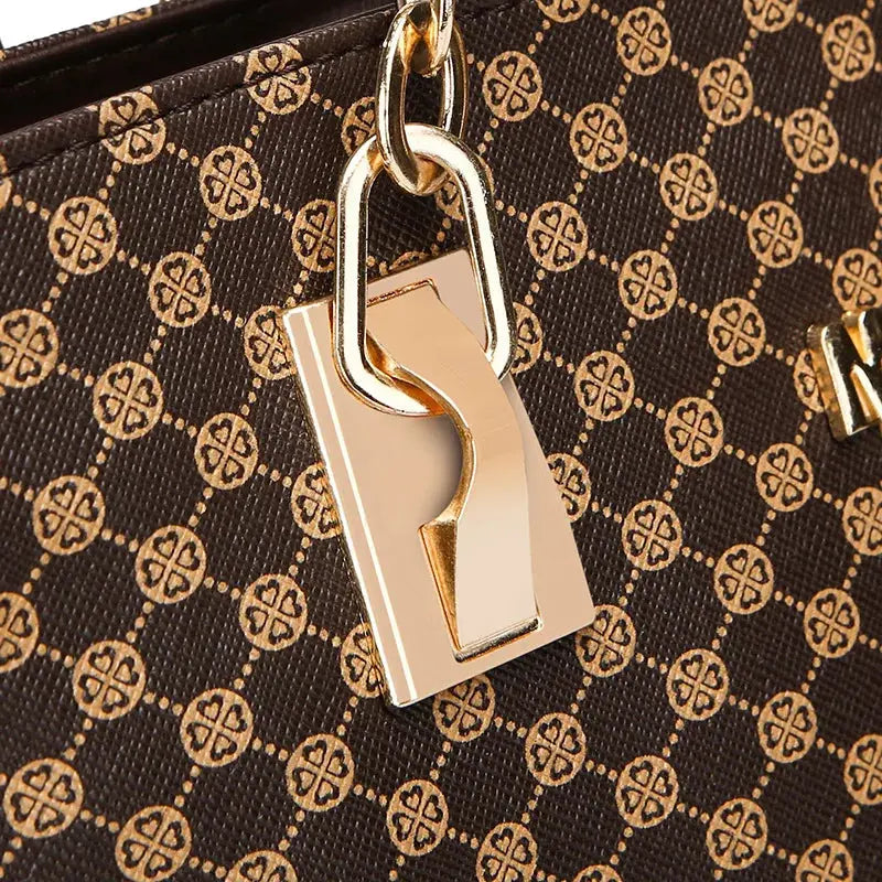 Women's Bag Fashion Six Pieces Set Mother Bag Handbag Shoulder Crossbody Foreign Trade Women's Bag Clutch Bag Purse Lizbert